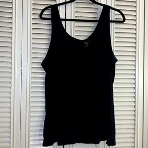 Old Navy Black Fitted Tank Top, XXL